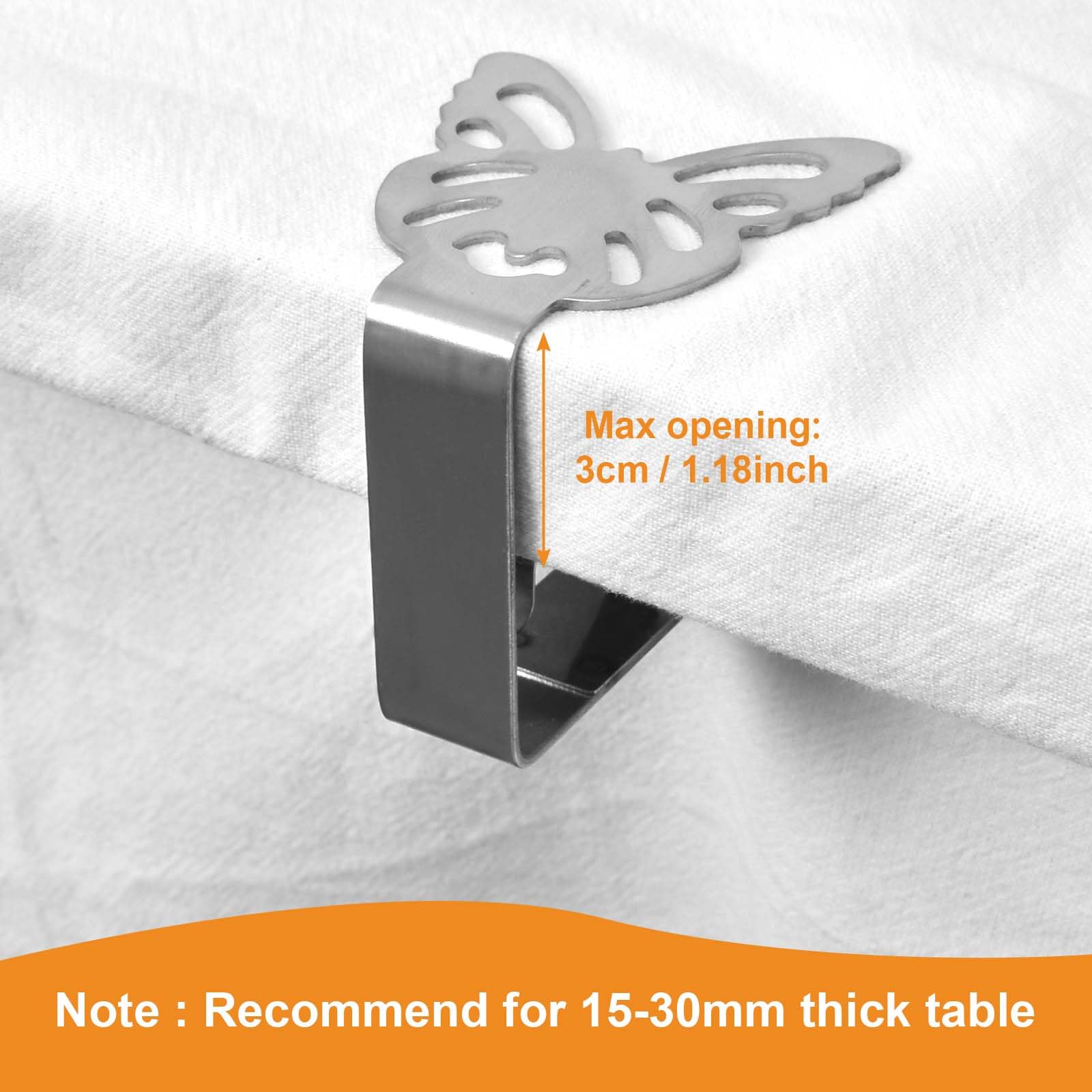 Clip Per Tovaglia In Acciaio Inox Supporto Morsetti Forniture - Foto 8