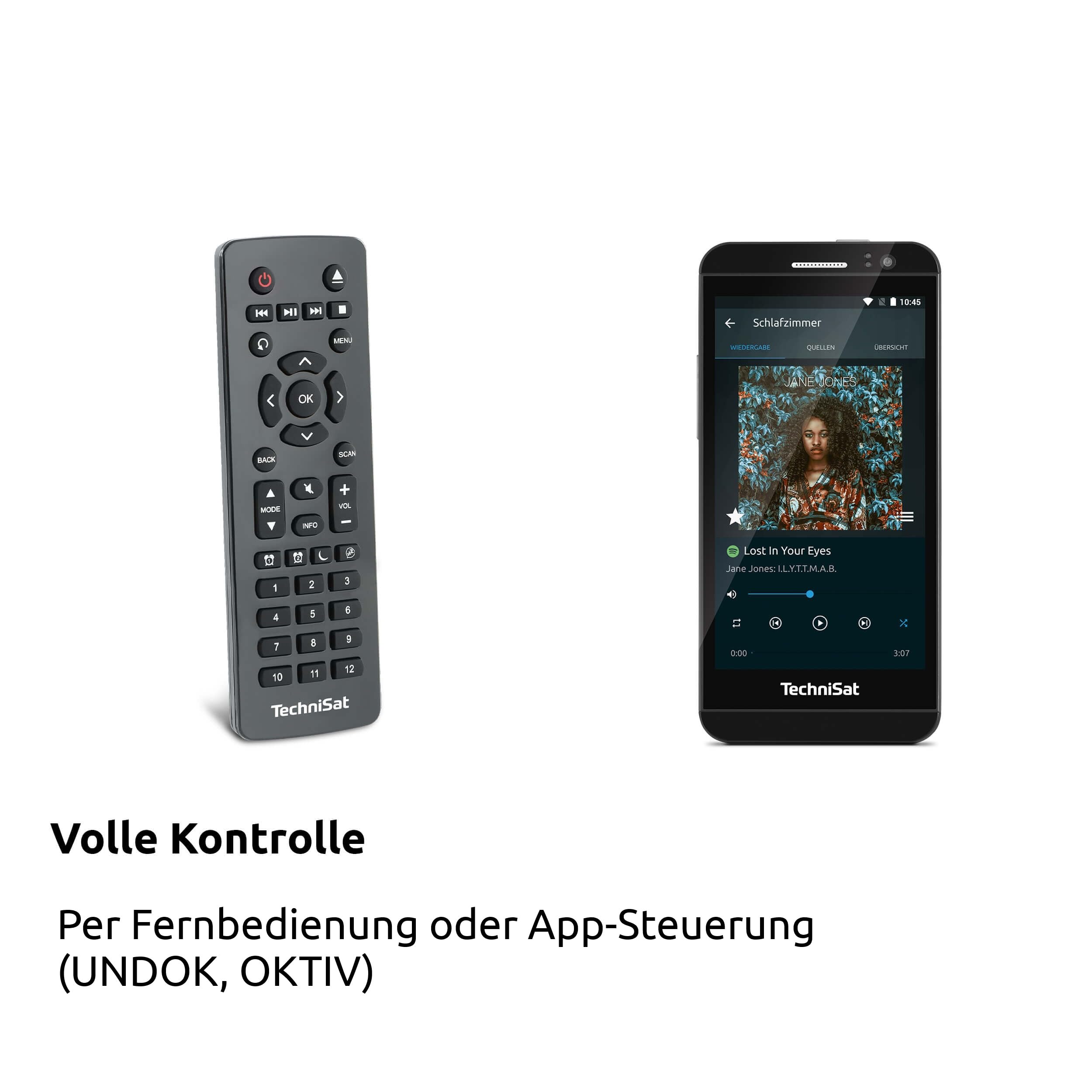 TechniSat DIGITRADIO 602 - Kompaktanlage mit 70 Watt 2.1 Lautsprechersystem (Stereo Musik-Center mit Internetradio, DAB+, UKW, CD-Player, USB, Bluetooth, App-Steuerung, Qi Ladestation)