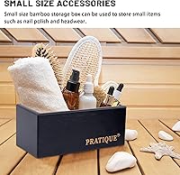 Vista 5 de Organizador de cajones de bambú, organizador de utensilios de cocina, bandeja de cubiertos, suministros de escritorio de oficina y accesorios, 15 x