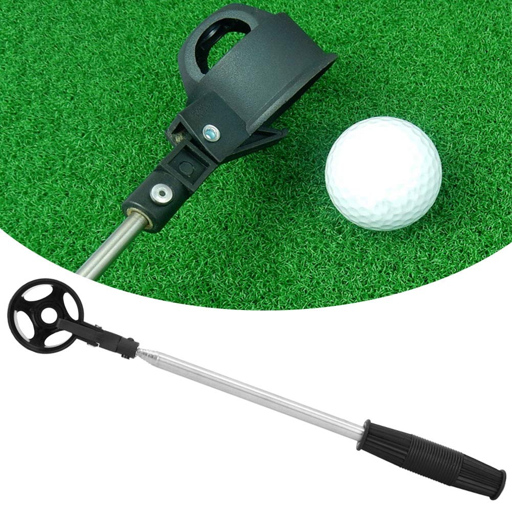 POENVFPO Raccoglitore di Palline da Golf, Raccoglitore di Palline da Golf Telescopico Portatile con Accessori per Strumenti da Golfista con Bloccaggio Automatico