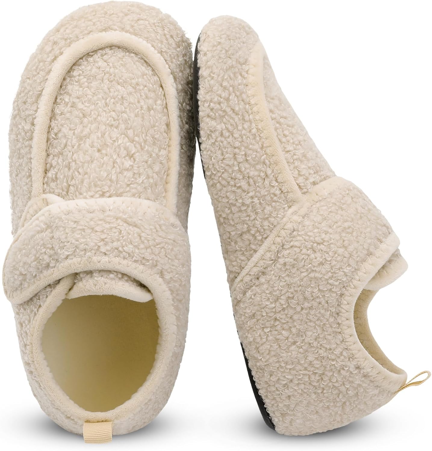 BARERUN Womens Mens Slippers Diabetic House Slippers for Women Men Wide Indoor Slip on Barefoot Adjustable Orthopedic Neuropathy Arthritis Edema Plantar Fasciitis Slipper Socks - Image 7