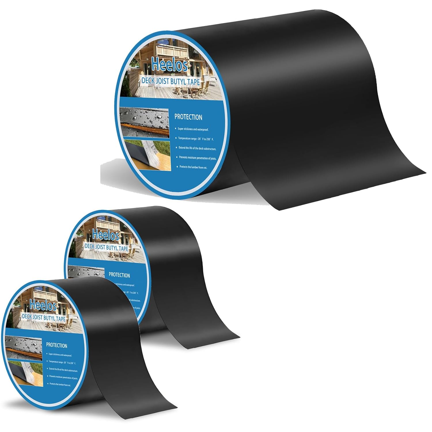 Deck Joist Tape 3''x50' 2 Packs and 6"×50 1Packs
