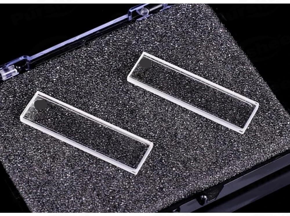 2 sztuki kwarcowych kuwet kuwetowych o długości ścieżki 0,5 mm do spektrofotometru — szkło kwarcowe JGS1, pojemność 170 µl(Fully fution)