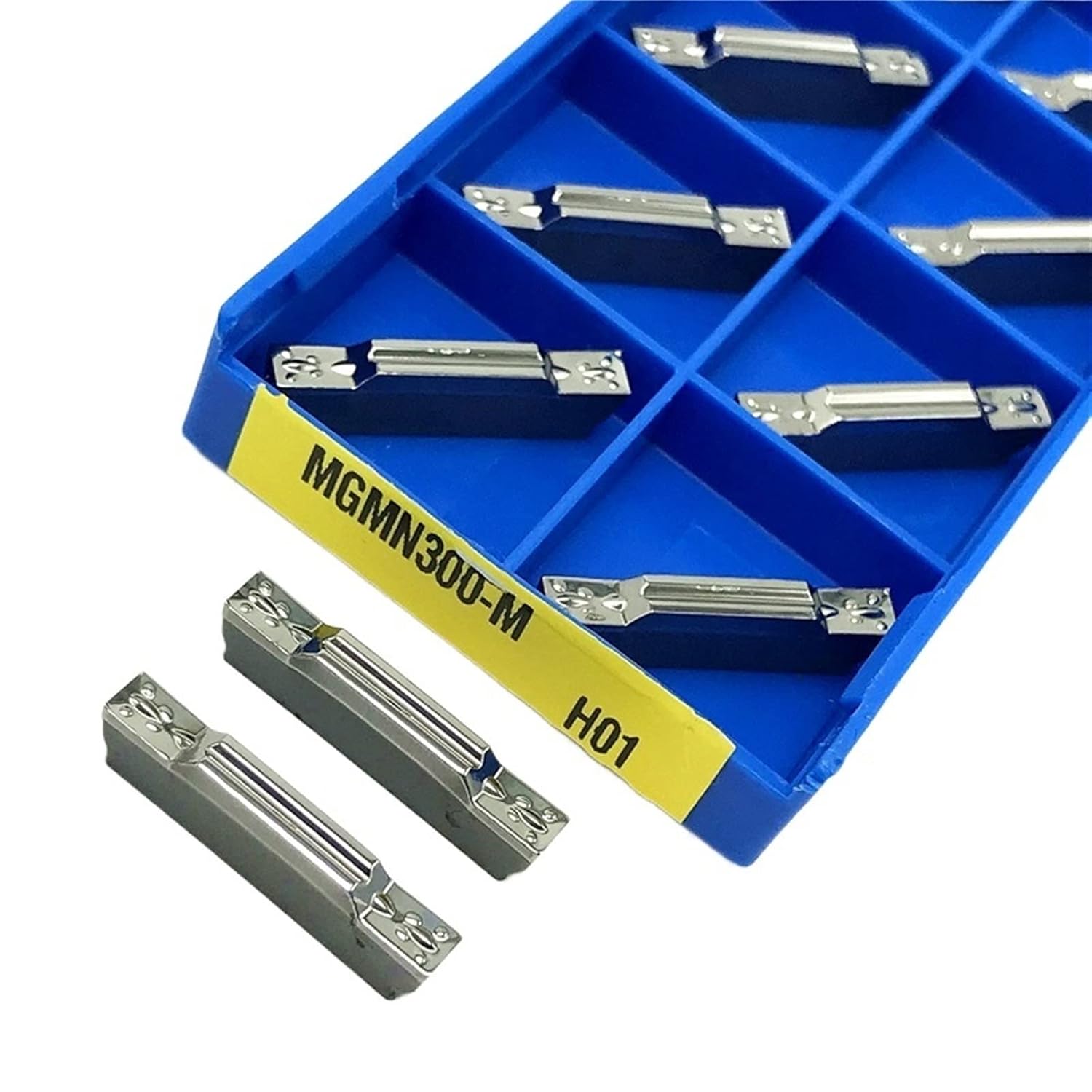 Indexable Lathe Carbide Insert Carbide Insert Grooving Aluminum Lathe Tool Turning Insert Aluminum Insert for Holder Tool(MGMN200 H01)