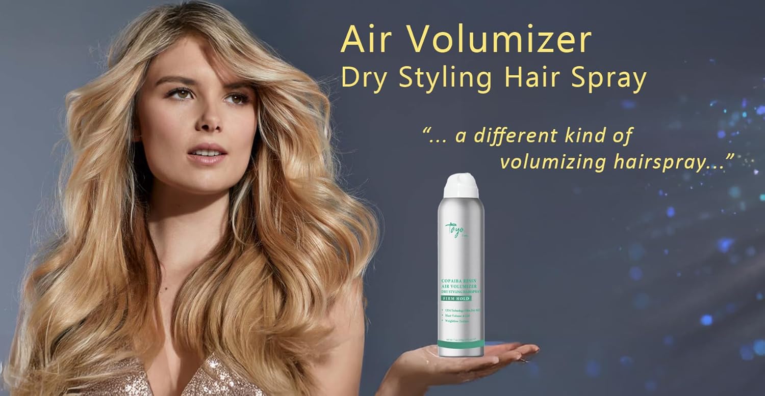 Taya Air Volumizer Flash-Drying, Strong Hold, Volumizing Hairspray. With U.D.A. (Ultra-Dry-Air) Spray Technology.