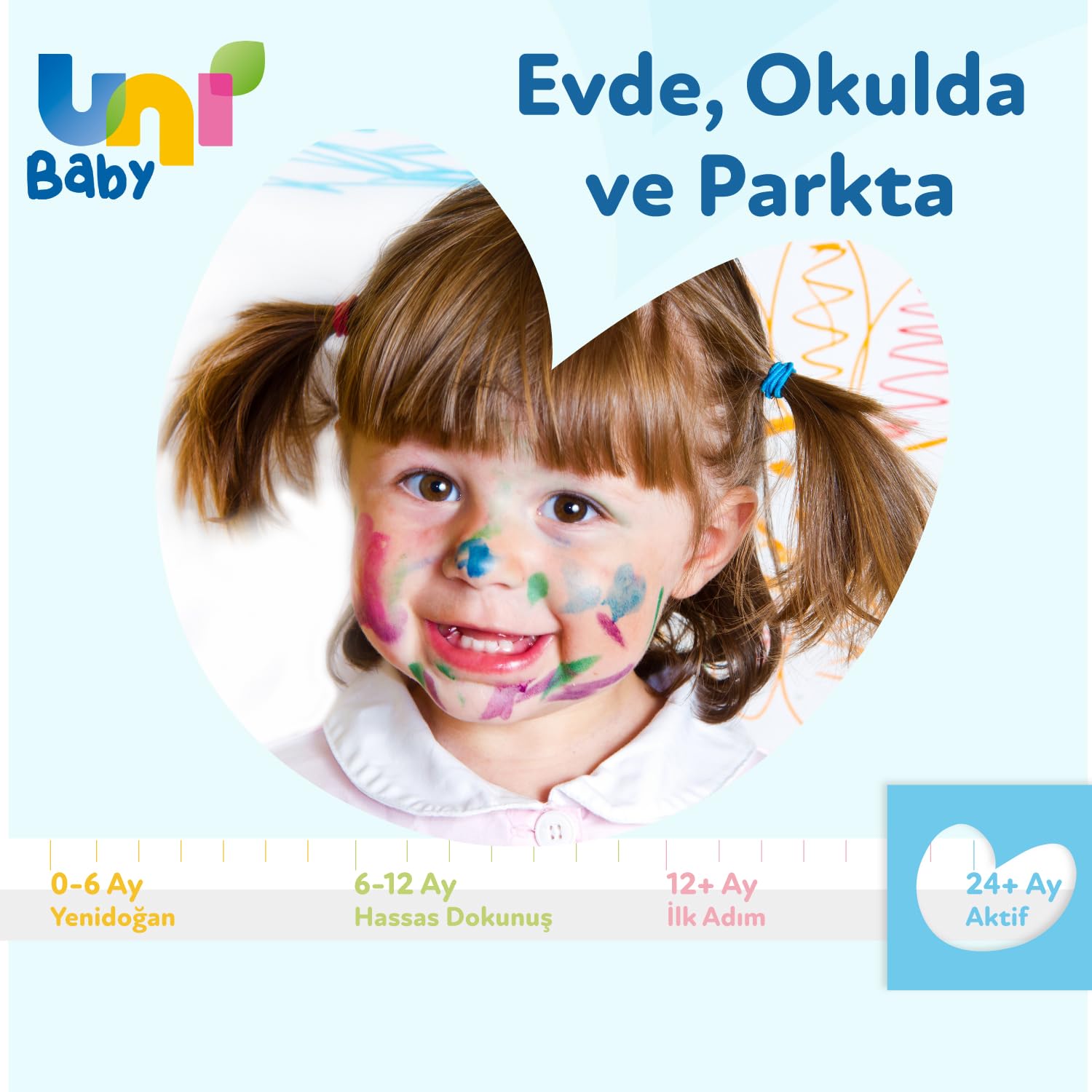 Uni Baby Aktif Simple Clean 3x52'li Islak Mendil