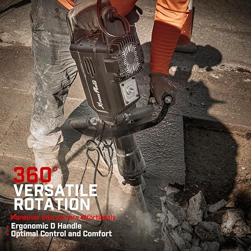 Miniatura 4 de XtremepowerUS Construcción eléctrica resistente del sacador del interruptor del martillo de Jack de la demolición 2800Watt