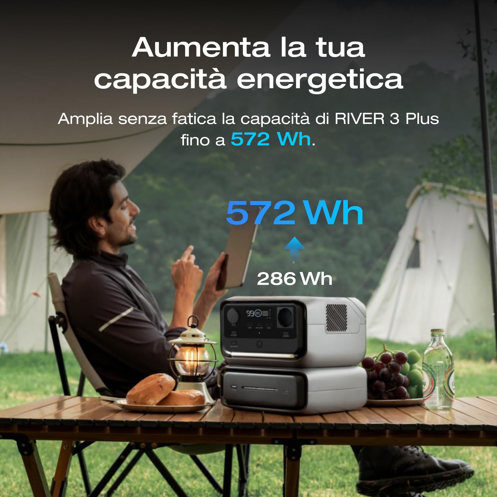 EcoFlow RIVER 3 Plus Power Station 286Wh Battery - Dettaglio