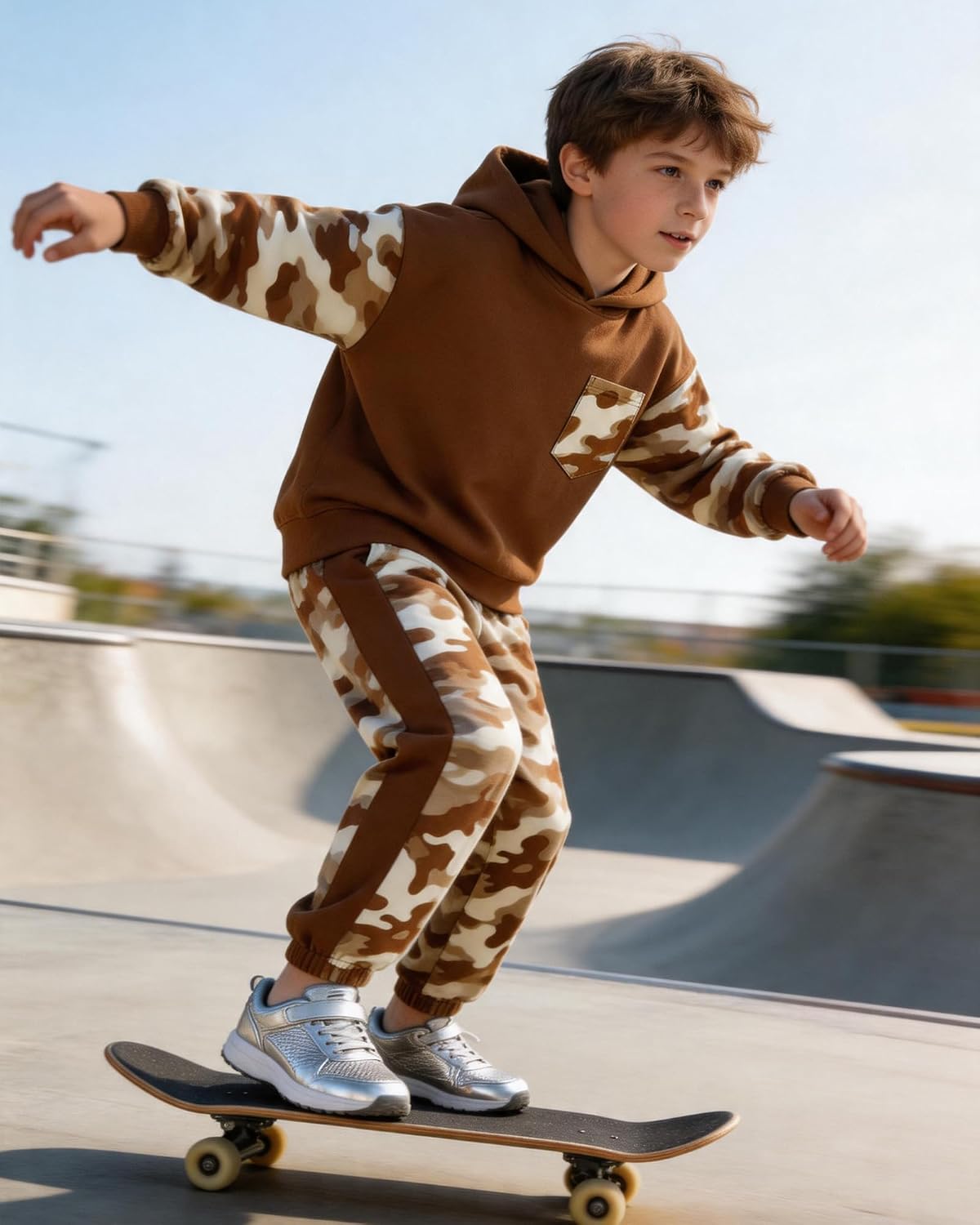 Boys Clothes Hoodie and Jogging Pants 2 Piece Outfit 4-10Years image 4