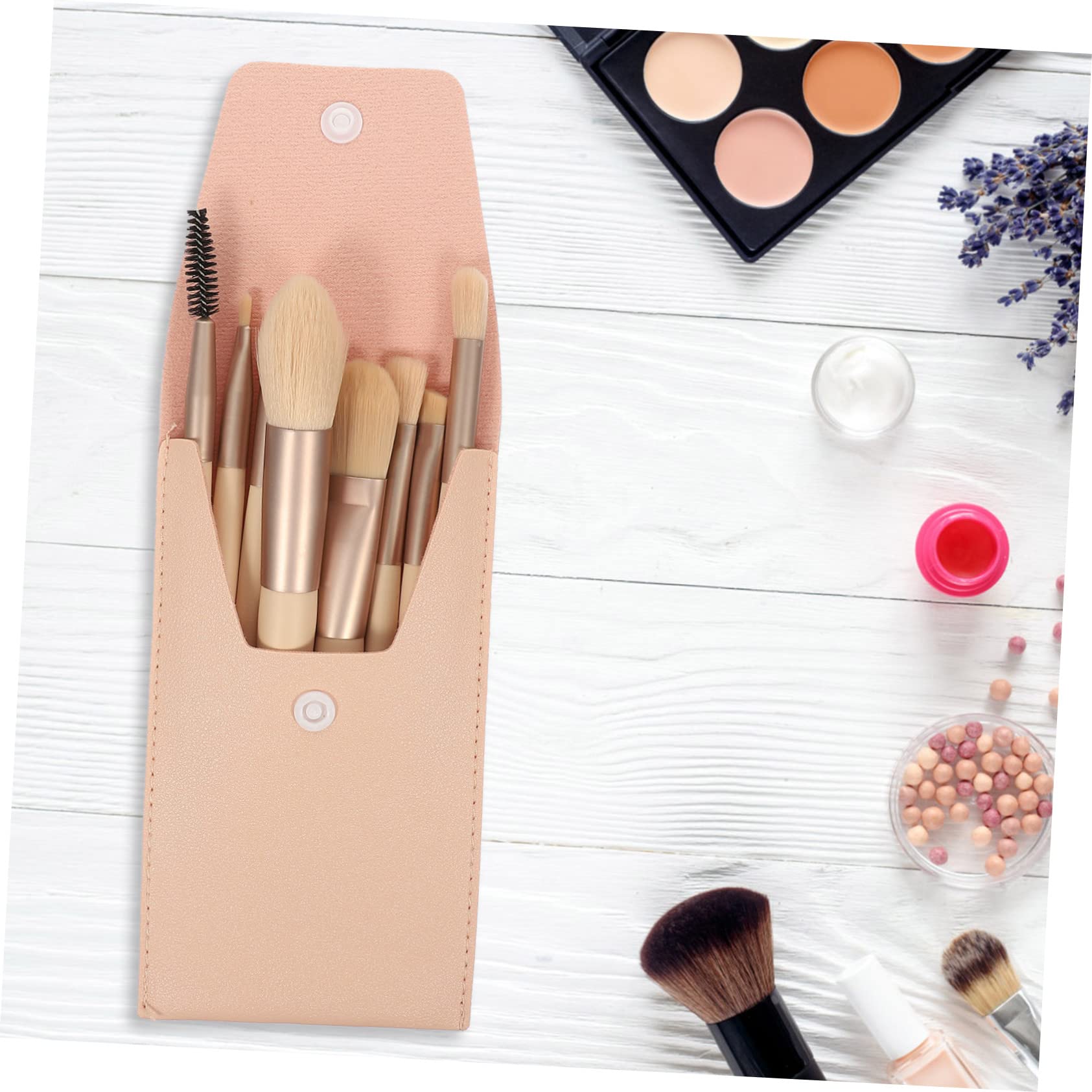 Healeved 5sätze Teiliges Make-up-pinselset Mit Holzgriffen Professionelle Kosmetikwerkzeuge Für Blusher Puder Und Concealer Tragbar Und Vielseitig Farbe