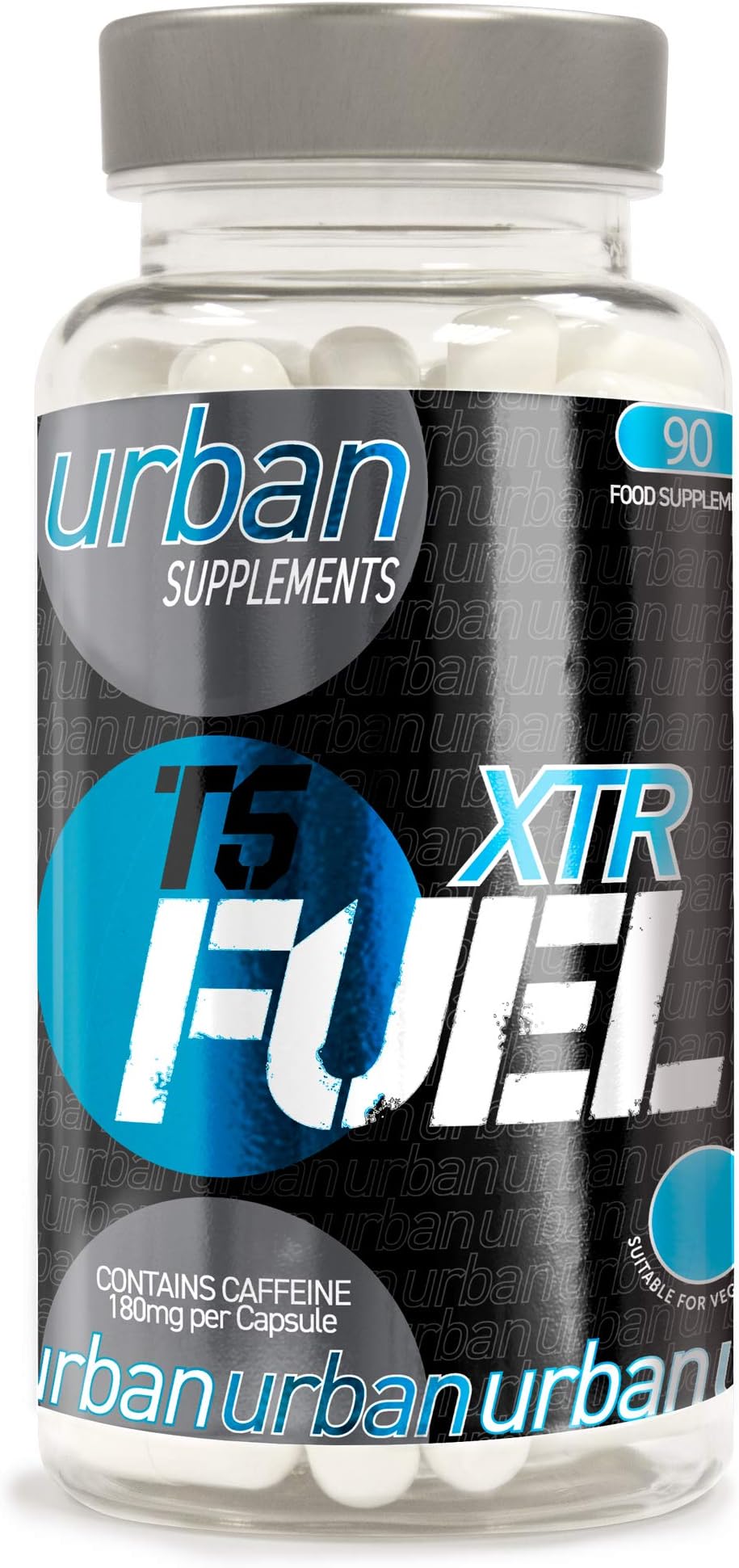 Urban Fuel XTR T5 Fat Burners | Metabolism & Energy Support Slimming Pills with Caffeine, L-Tyrosine, Choline, Vitamin B6 & D3-90 Capsules