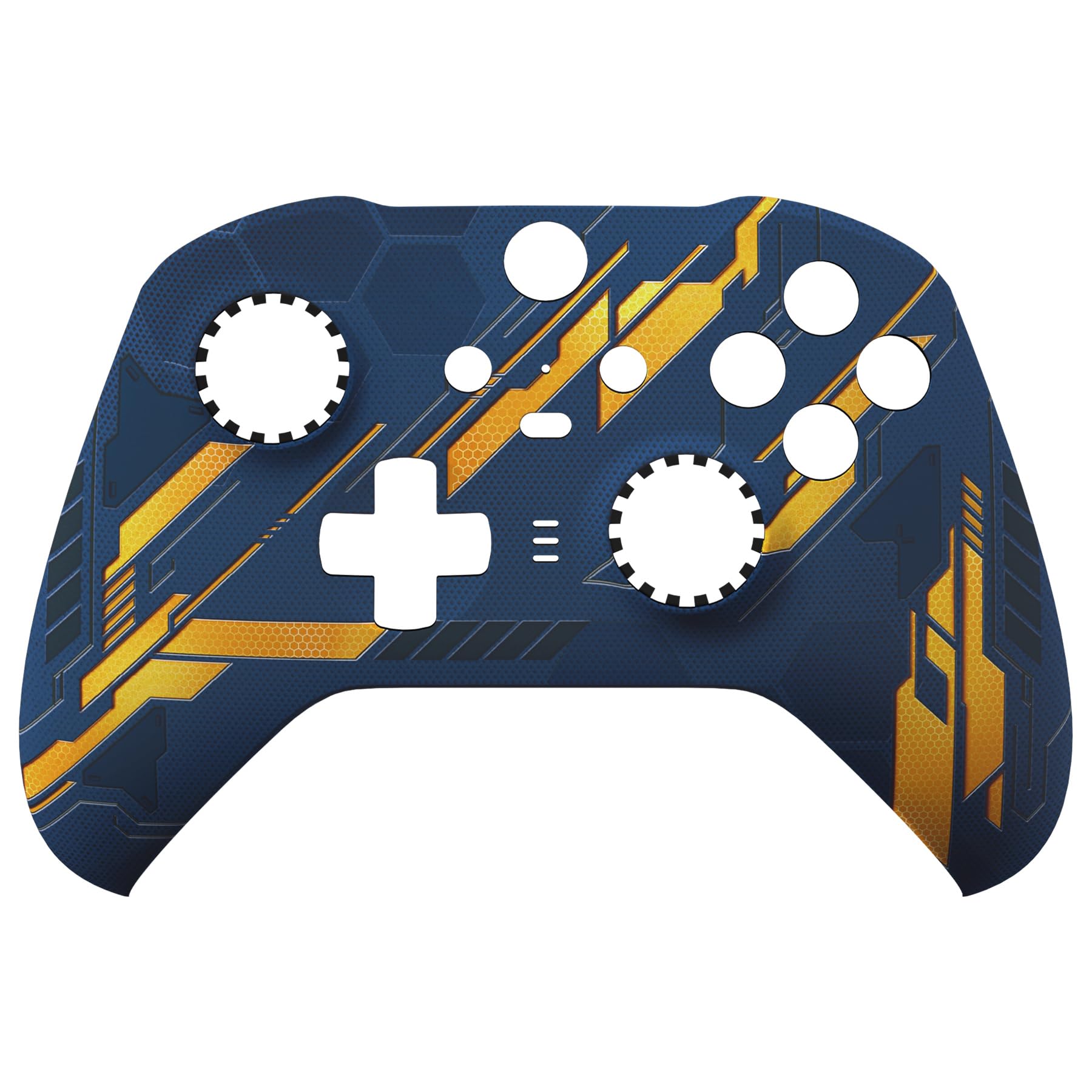 eXtremeRate Custodia Cover Frontale per Xbox Elite Series 2 Controller Model 1797,Scocca Case Ricambio per Xbox Elite Series 2 Wireless Controller Core&2 Anelli-Mecha Illumina nel Buio
