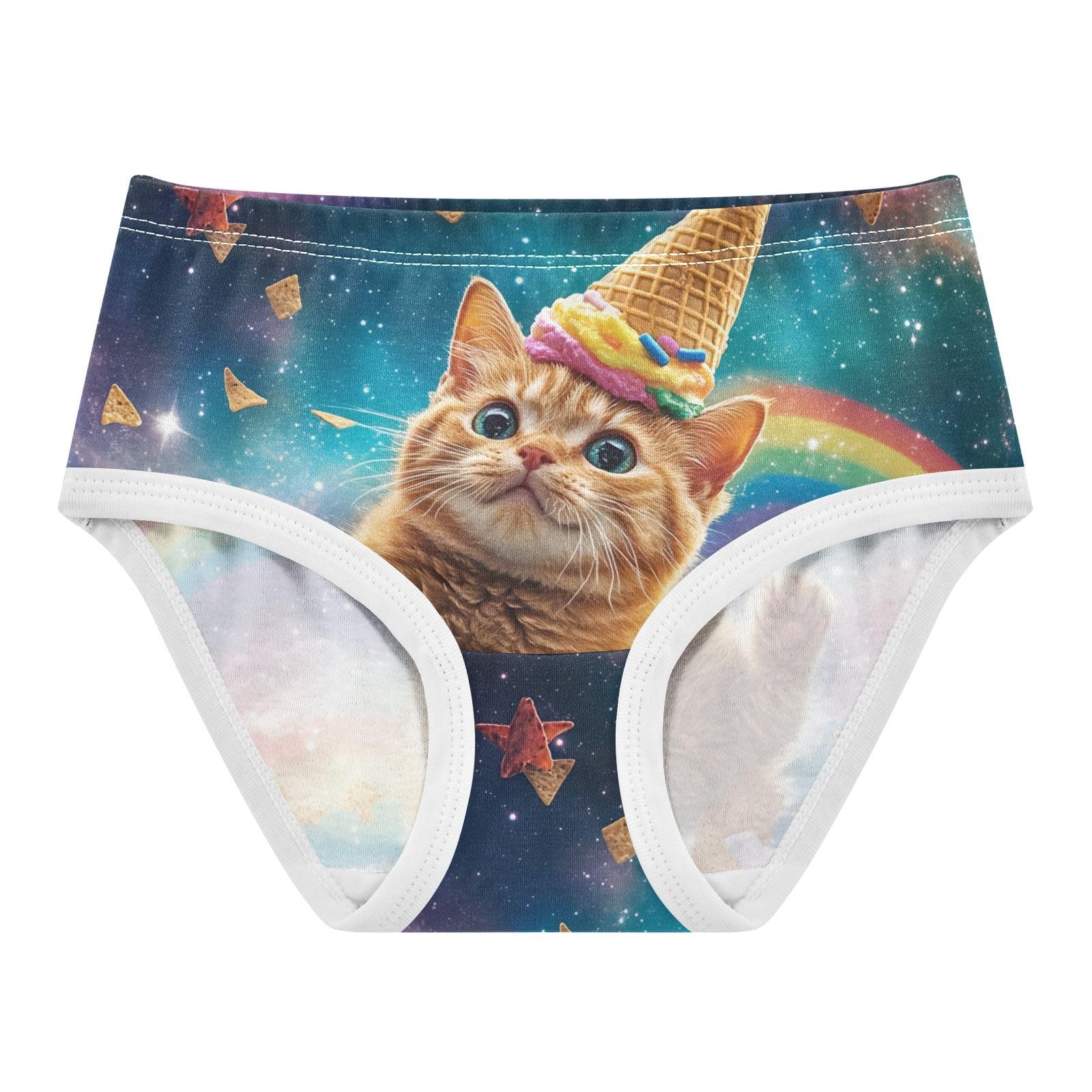 Galaxy Cat Ice Cream Toddler Girlss Underwear 2T 202c0175