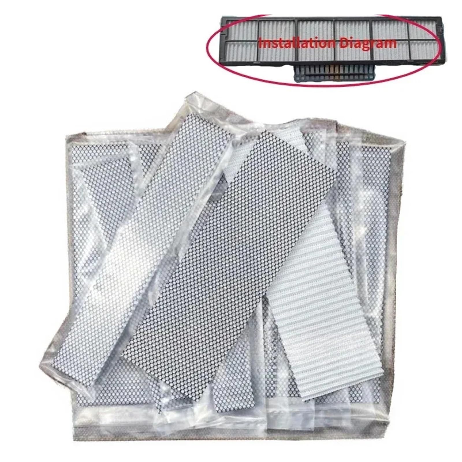 Cotone Del Filtro Dell'aria Di Purificazione Dell'aria Condizionata, Compatibile Con Hitachi, Compatibile Con L'elettricità, Compatibile Con Panasonic,(23.6 X7.5cm 2PCS)