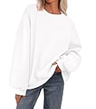 Oversized Sweatshirt for Women Fall Long Sleeve Crewneck Fleece Loose Fit Casual Pullover Tops Fashion Clothing