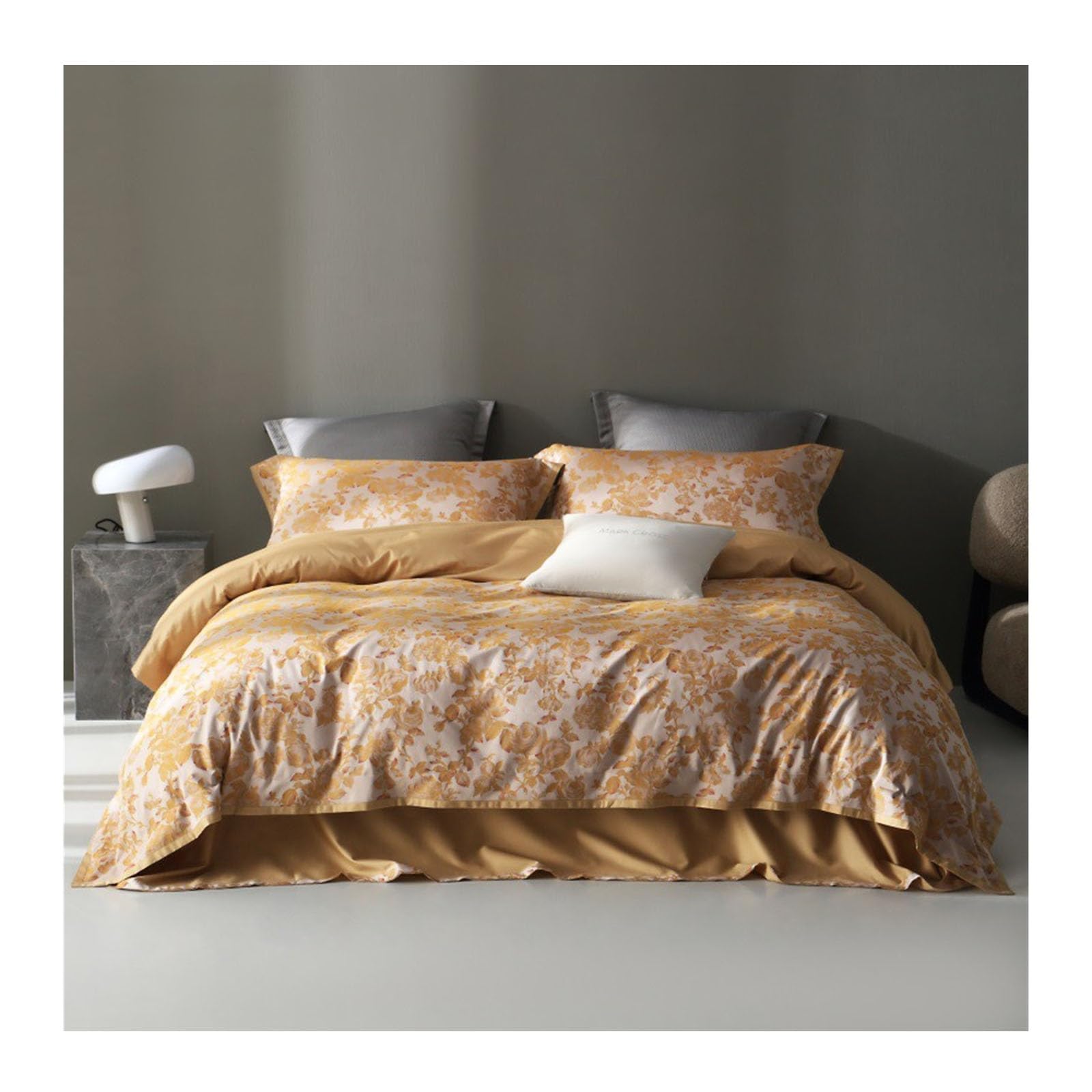 Housse de couette en jacquard de coton doux chic lit 2.0m