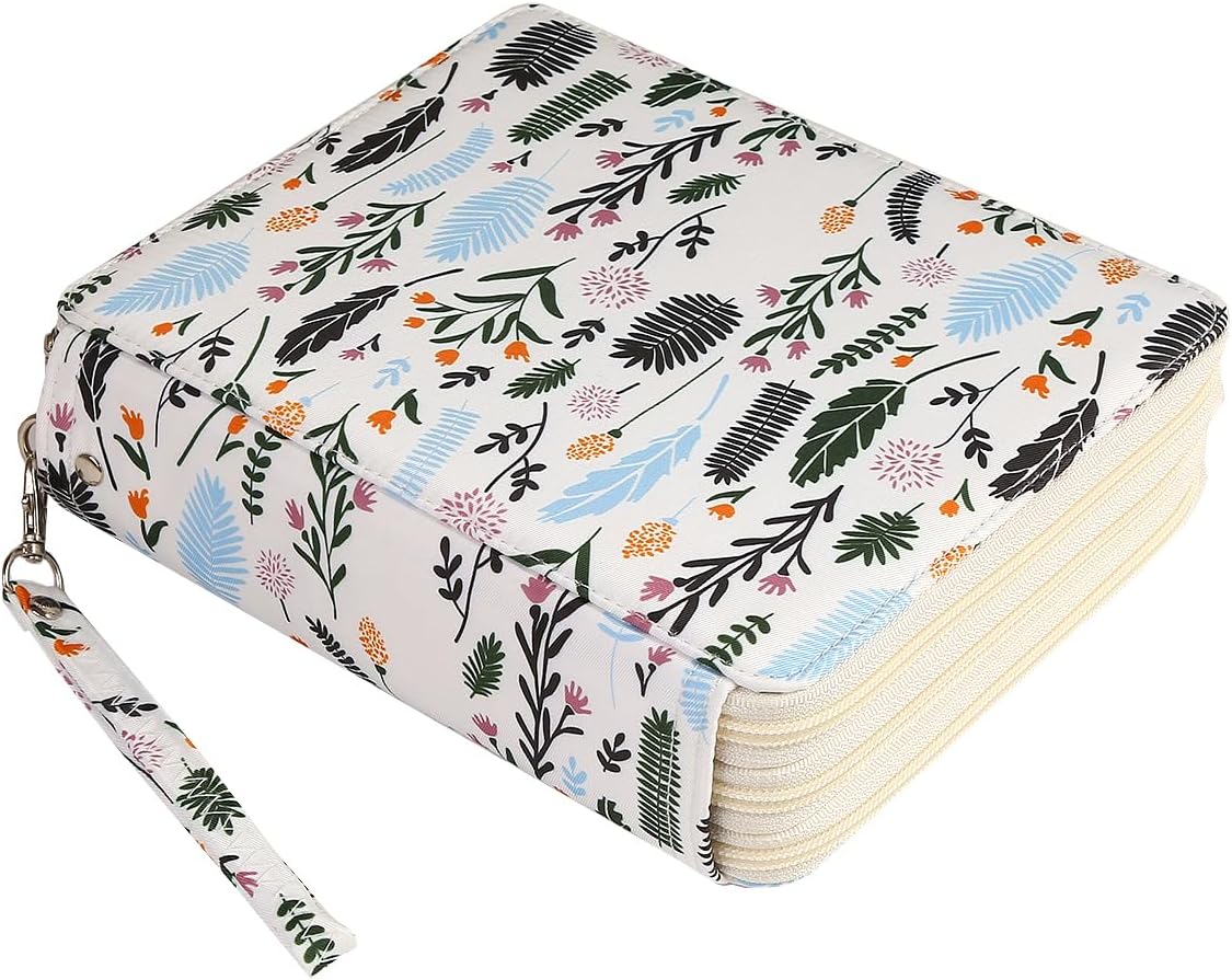 124 Slots Pencil Case Organizer w/Removal Handle Strap