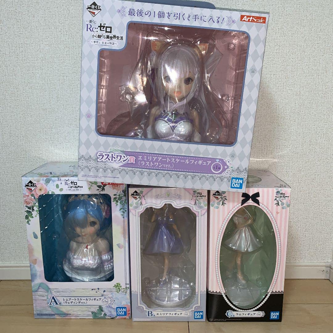 一番くじ リゼロ A賞 B賞 C賞 D賞ラストワン フィギュア まとめ