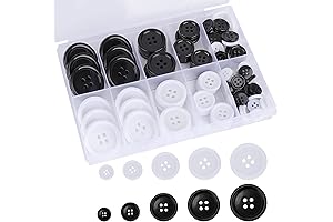 100 Pcs Premium Mixed Resin Sewing Buttons for Clothing Projects