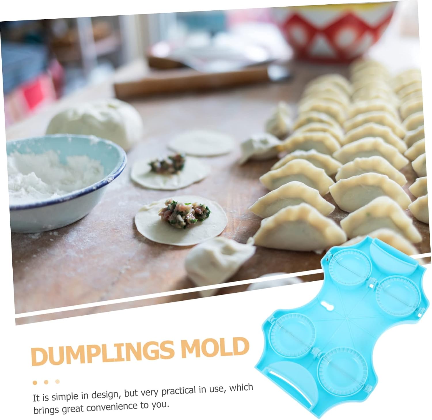 Cabilock Dumpling Skin Mold Dumpling Makers Diy Simple Compact Design for Easy Use Storage