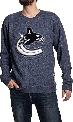 Vancouver Canucks Crew Neck Sweater Vancouver Canucks crew neck sweater — officially licensed NHL fan apparel