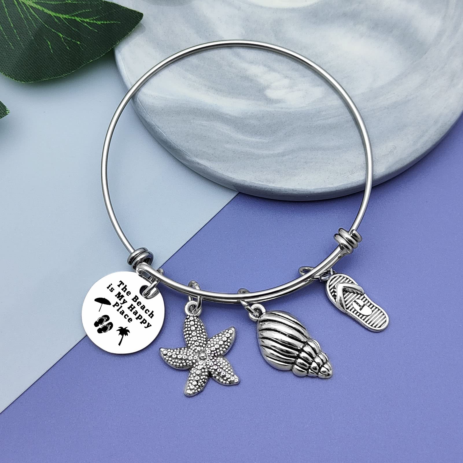 Vadaka Beach Gifts for Women Beach Lover Bracelet Jewelry Beachs Themed Gifts for Friend Ocean Themed Gift for Beachs Lover Birthday Christmas Graduation Gift for Women