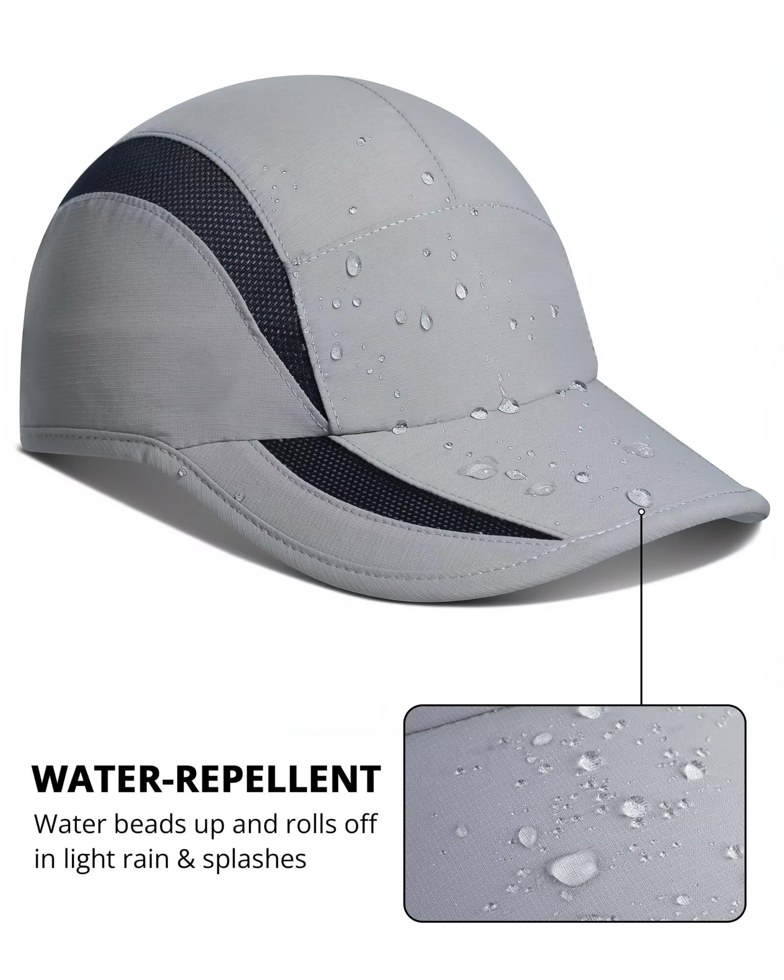 GADIEMKENSD Gorra Deportiva Infantil UPF 50+ Malla Transpirable Secado rápido Verano