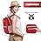 ZOMAKE Ultra Lightweight Hiking Backpack 20L, Packable Small Backpacks Water Resistant Daypack for Women Men(Bright Red)