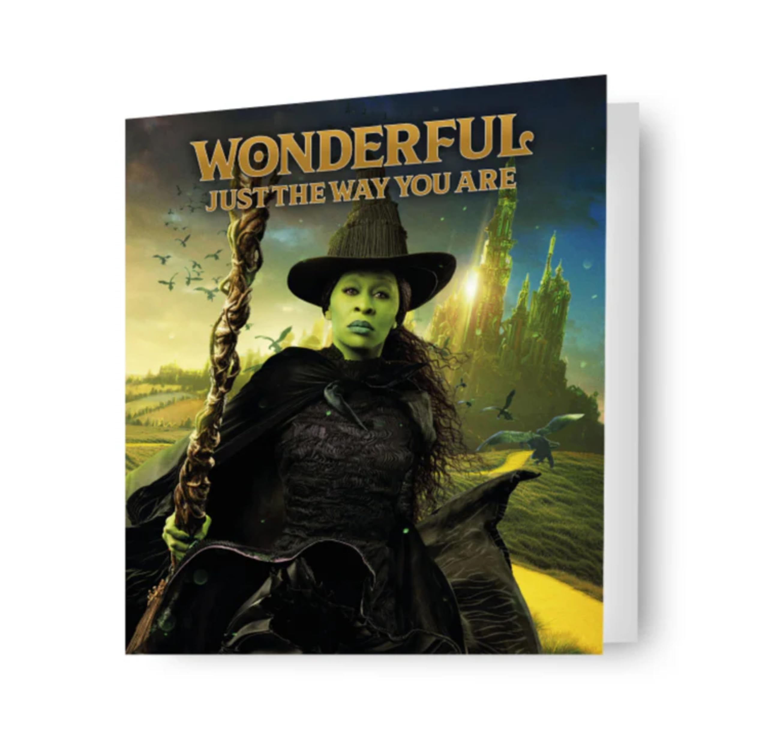 Wicked Birthday Card Elphaba 'Wonderful Just the Way you are' Card
