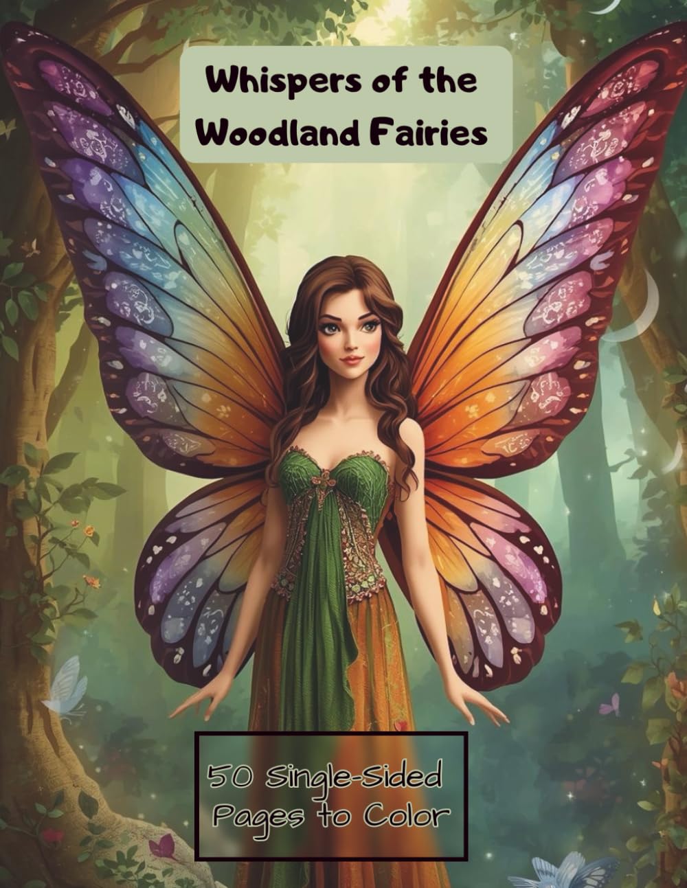 Whispers of the Woodland Fairies: Adult Coloring Book of Forest Fairies and Enchanted Woods