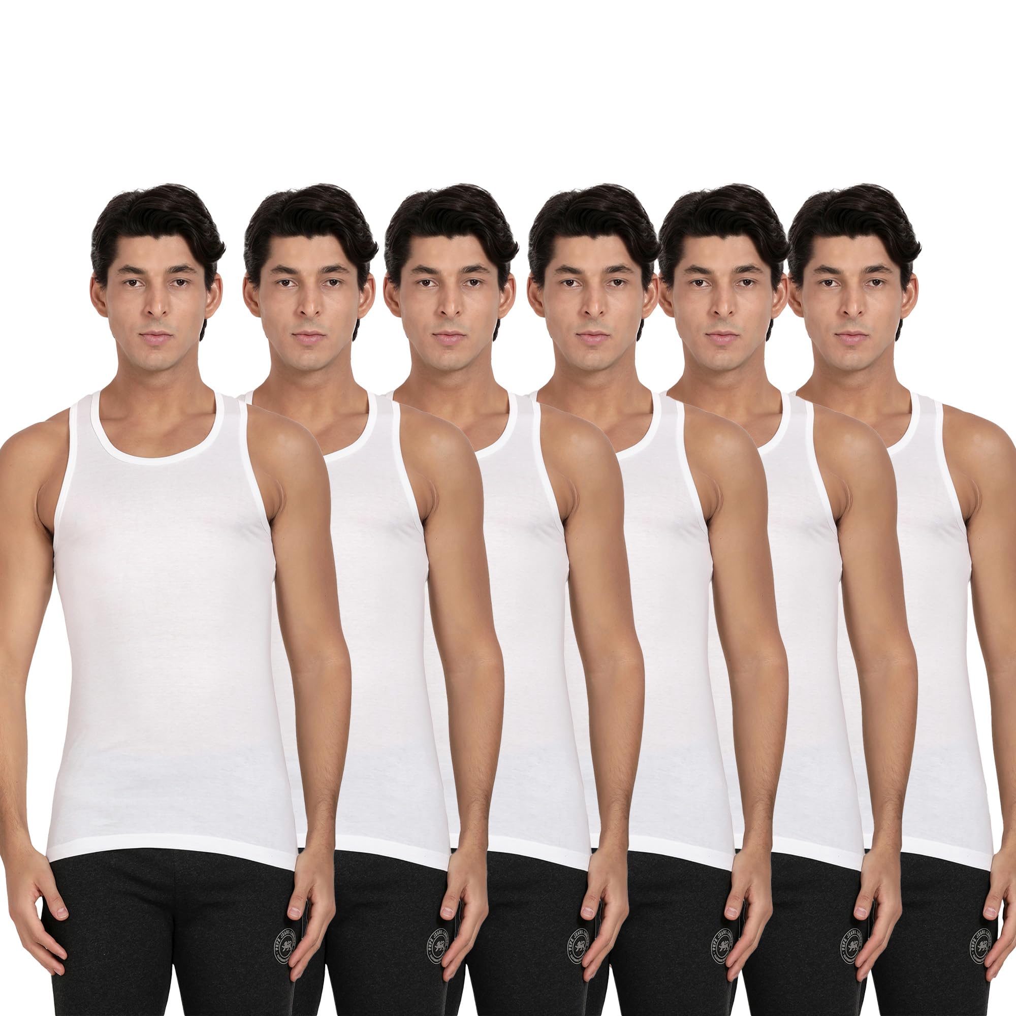 Pepe Jeans Cotton Men's Solid Regular Fit Vest (Clv01-02_White)-image-21