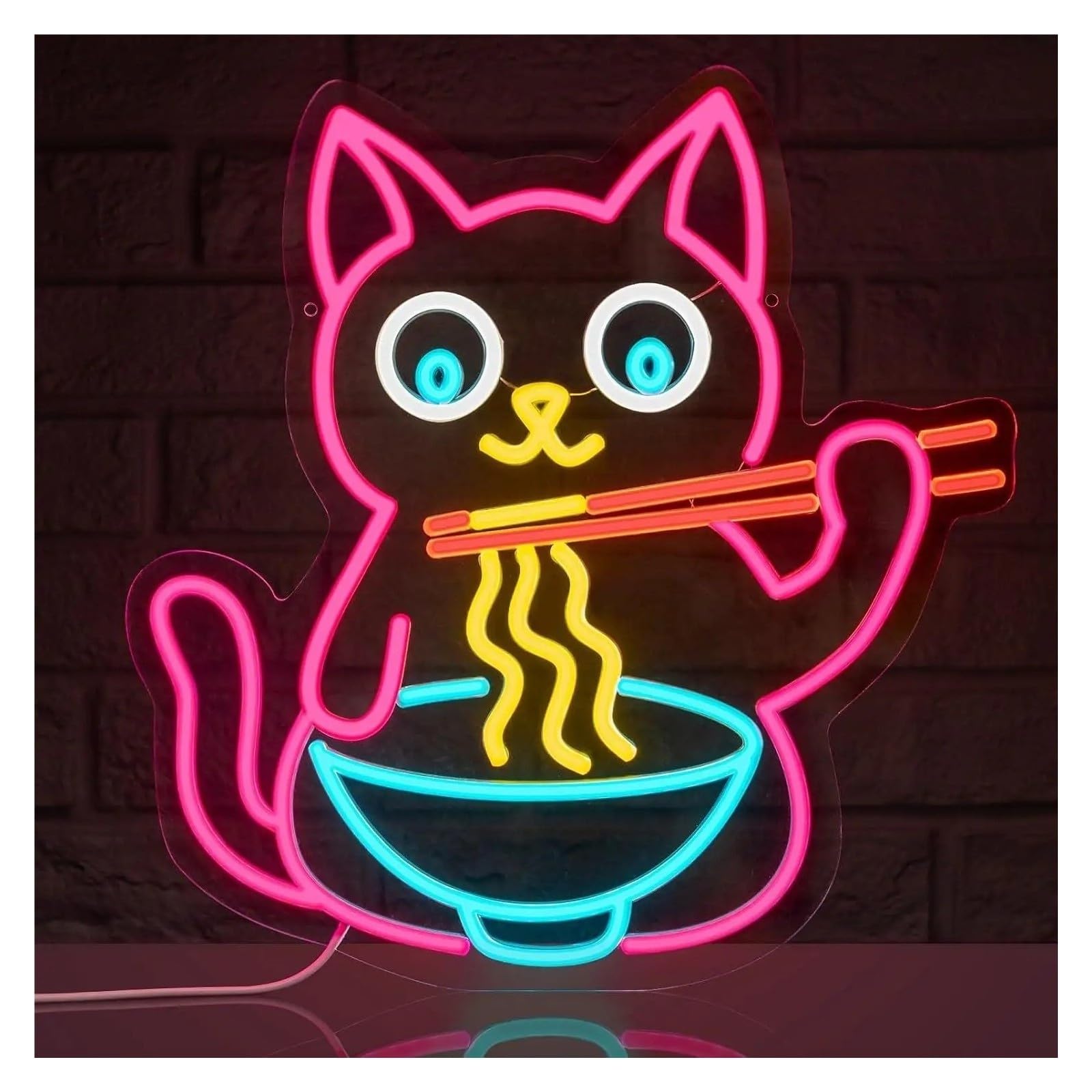 Insegna al Neon Insegna Al Neon Del Gatto Ramen