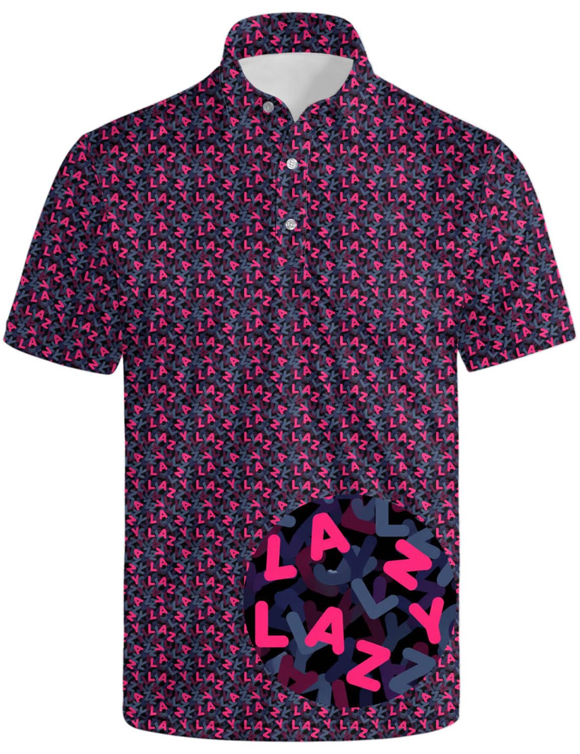 Men's Funny Golf Shirt Short Sleeve, Casual Polo Shirts for Men