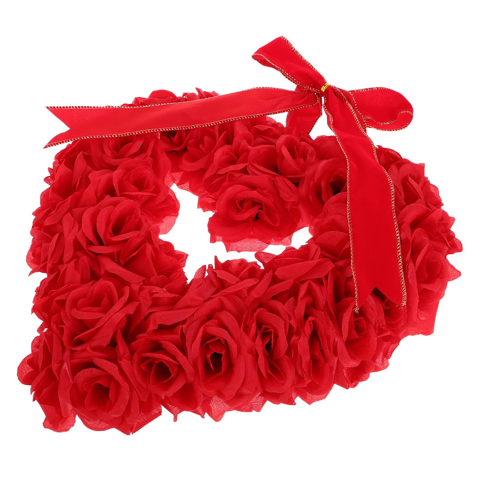 Couronne de Saint-Valentin en cœur de roses pour célébrer l'amour au quotidien