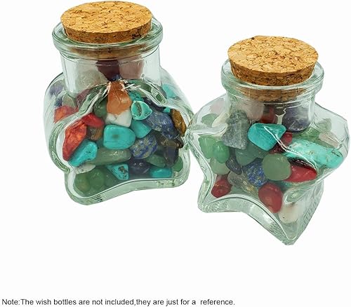 Miniatura 6 de SeeuFun Piedras de cristal de cuarzo de 7 ~ 0.472 in, piedra de gravilla decorativa para el hogar, ojo de tigre, turquesa cuarzo rosa amatista (0.55