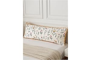 QWINEE Floral Body Pillowcase Cover