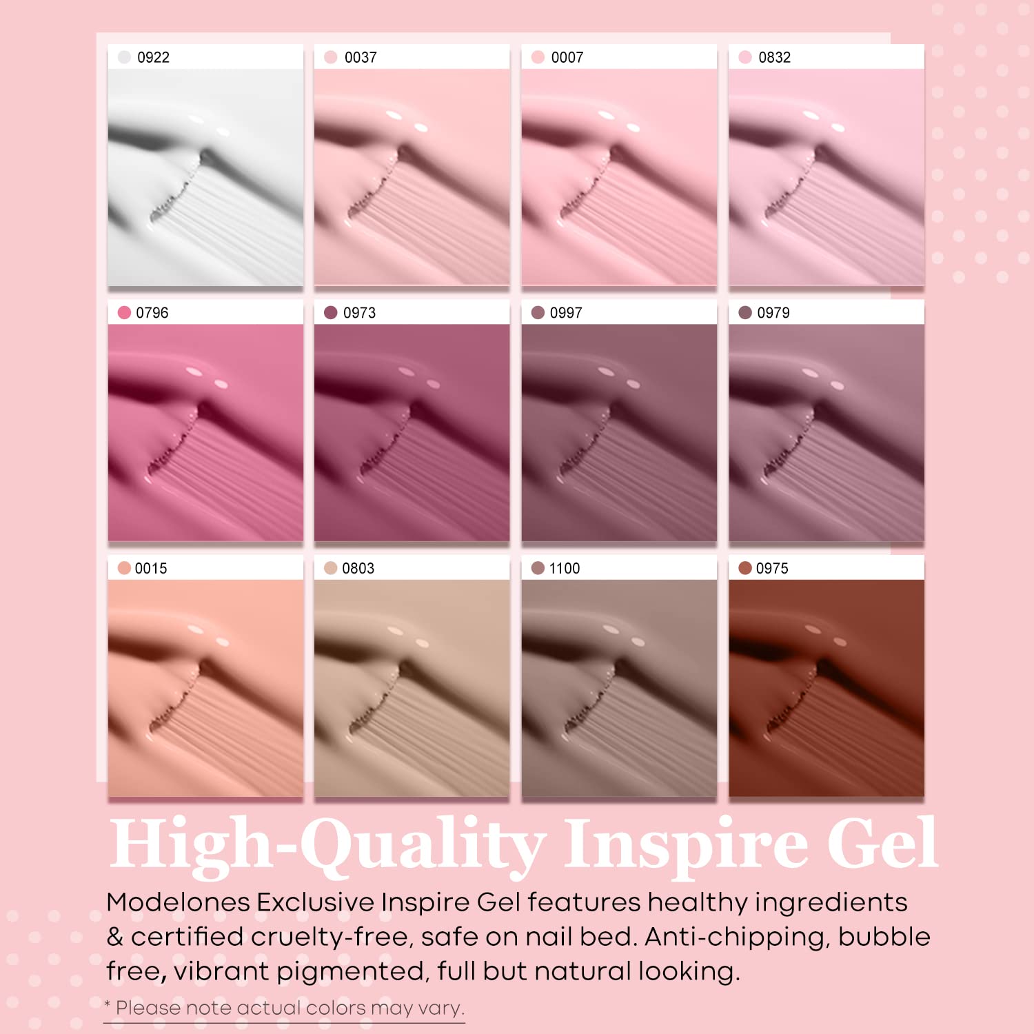Modelones 35 Psc Gel Nail Polish Kit with U V Light 48W Nail Dryer 12 Colors White Pastel Pink Gel Nail Polish Set Glossy & Matte Base Top Coat Nail Art Decorations Manicure Tools DIY at Home Gift : Beauty & Personal Care
