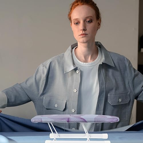 Miniatura 7 de SAFIGLE Tabletop Small Ironing Board with Heat-Resistant Cover Portable Ironing Mat for Sleeves and Clothes Compact Lightweight for Home Dorm Sewing