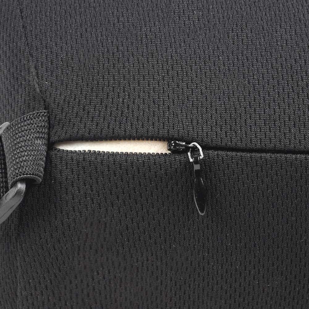 Amazon Basics Memory Foam Neck Support Pillow - Black, Paneled