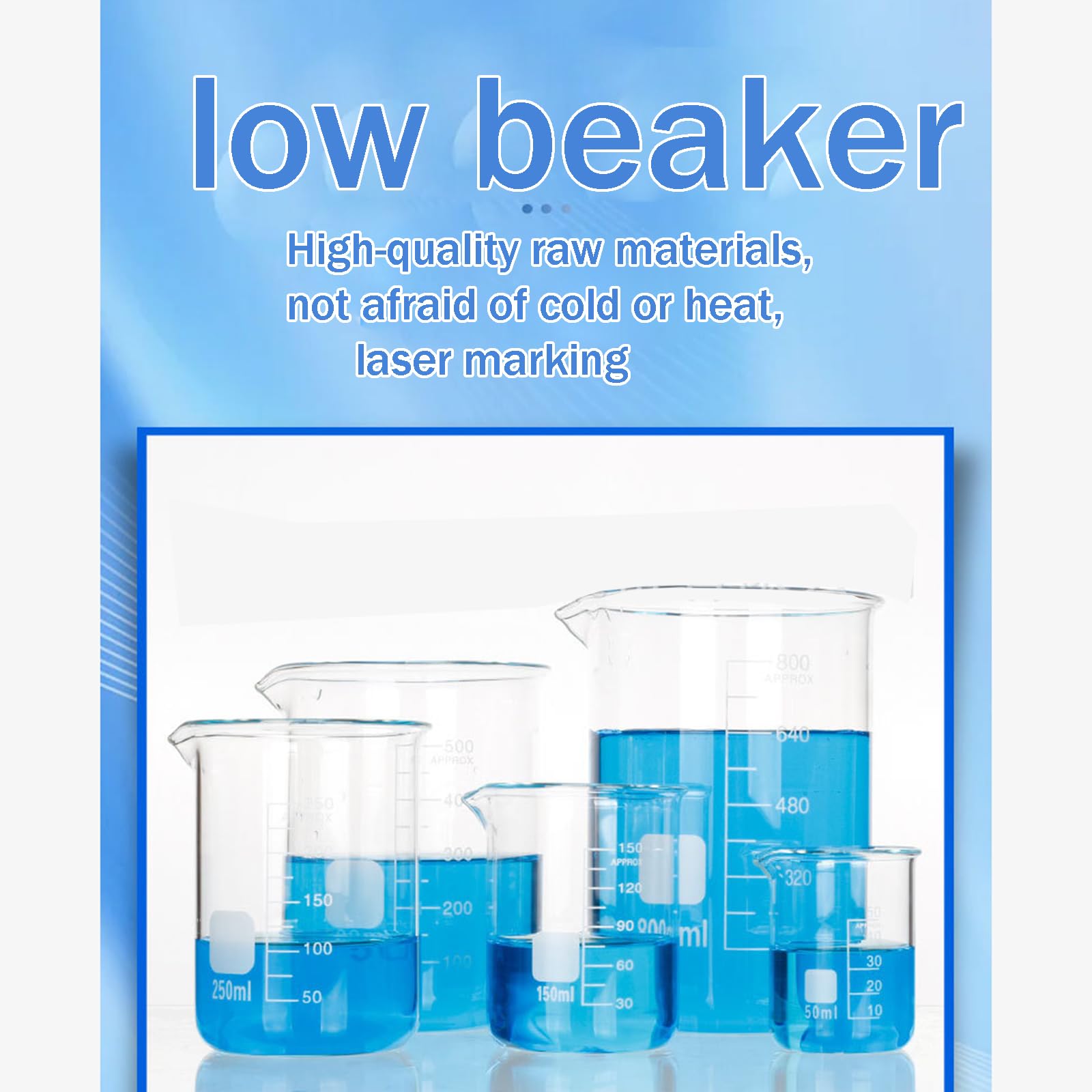 Laborbecher, 500/600/ 800/1000/ 2000/3000/ 5000/10000 Ml, Einfache Ablesung + Seitliche Schlitzöffnung/Einfaches Ausgießen, Leicht Tragen/Deutlich Sichtbar, Für Schule/Labor,3000ml
