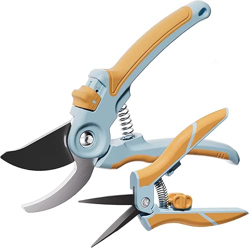 NEXON Garden Pruning Shears 2 Pack, 8" Bypass Hand Pruner