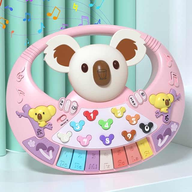 FNYUN Baby Toys 12 18 Months, Musical Sound Light Up Toys for 1 2 Year Old Boys Girls, Toddler Music Toys Birthday