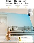 BoyKeep 2K Cameras for Home Security, 2-Pack Indoor Camera with Night Vision, Pet Camera Indoor with Phone App, Motion Detection, 2-Way Audio, Cloud/SD Card Storage, Compatible with Alexa