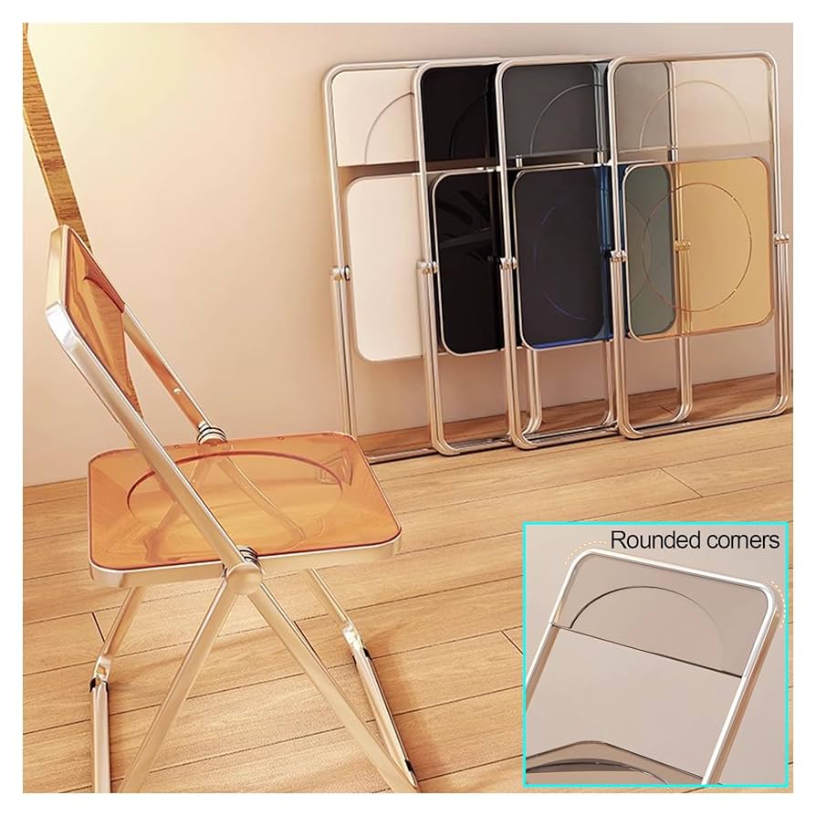 クリア アクリル折りたたみ椅子 Amazon｜KXJPIZIYB 透明アクリル折りたたみチェア、人間工学に