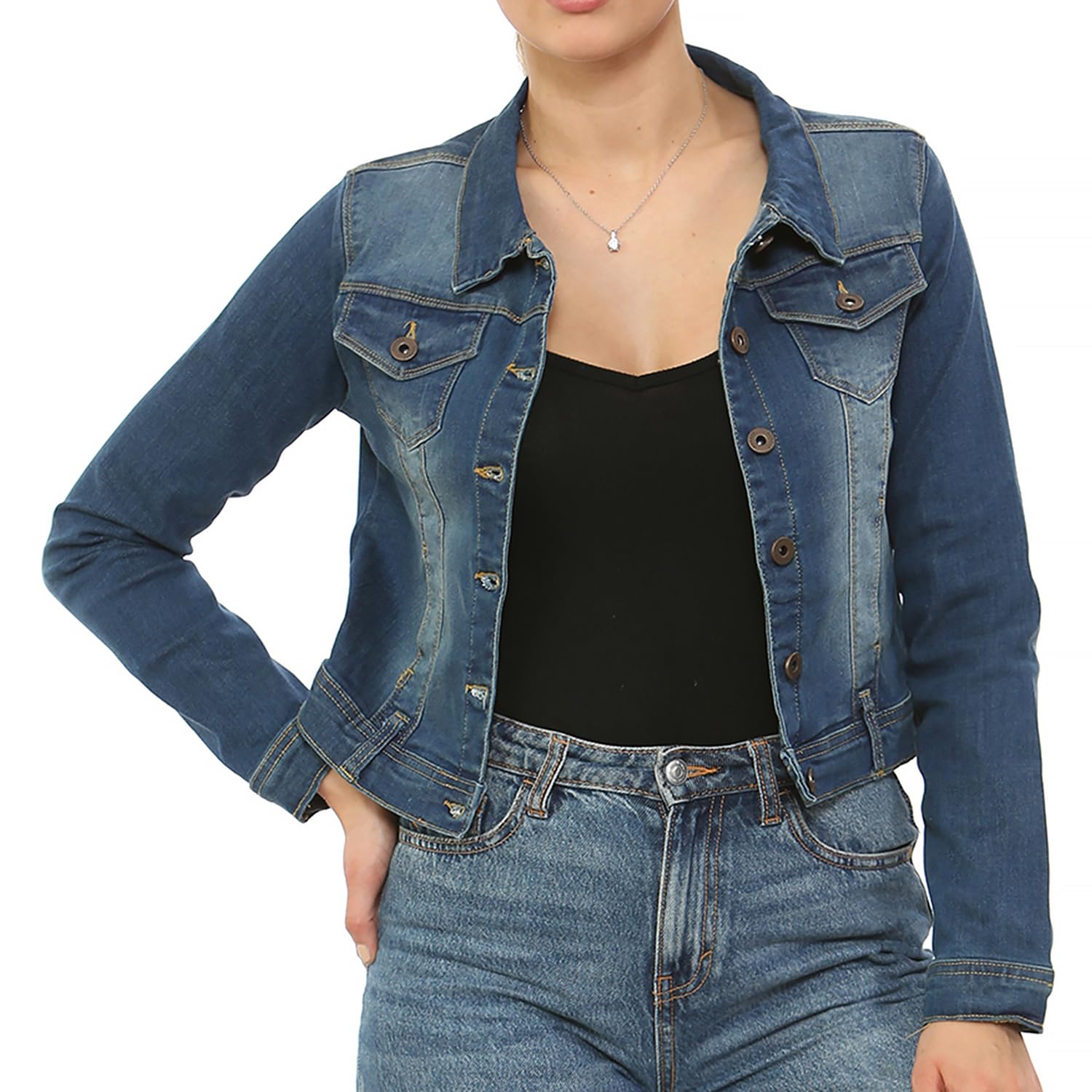 Maison Margiela Collarless Denim Jacket In Blue | ModeSens