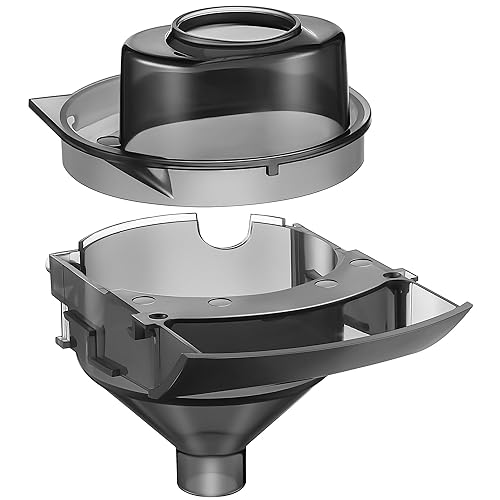 1 juego de embudo de repuesto compatible con Baby Brezza piezas de repuesto embudo y cubierta dispensador de fórmula para bebés, color gris