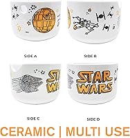 Vista 3 de Katalyst Licencias y promociones Star Wars Ramen Bowl y palillos Space Chase Millenium Falcon Tie Fighter X-Wing