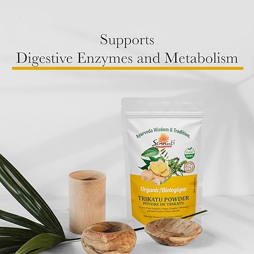 Miniatura 4 de Sewanti Trikatu Powder - Ayuda digestiva natural y potenciador del metabolismo - Suplemento de hierbas 100% puro - 3.53 oz