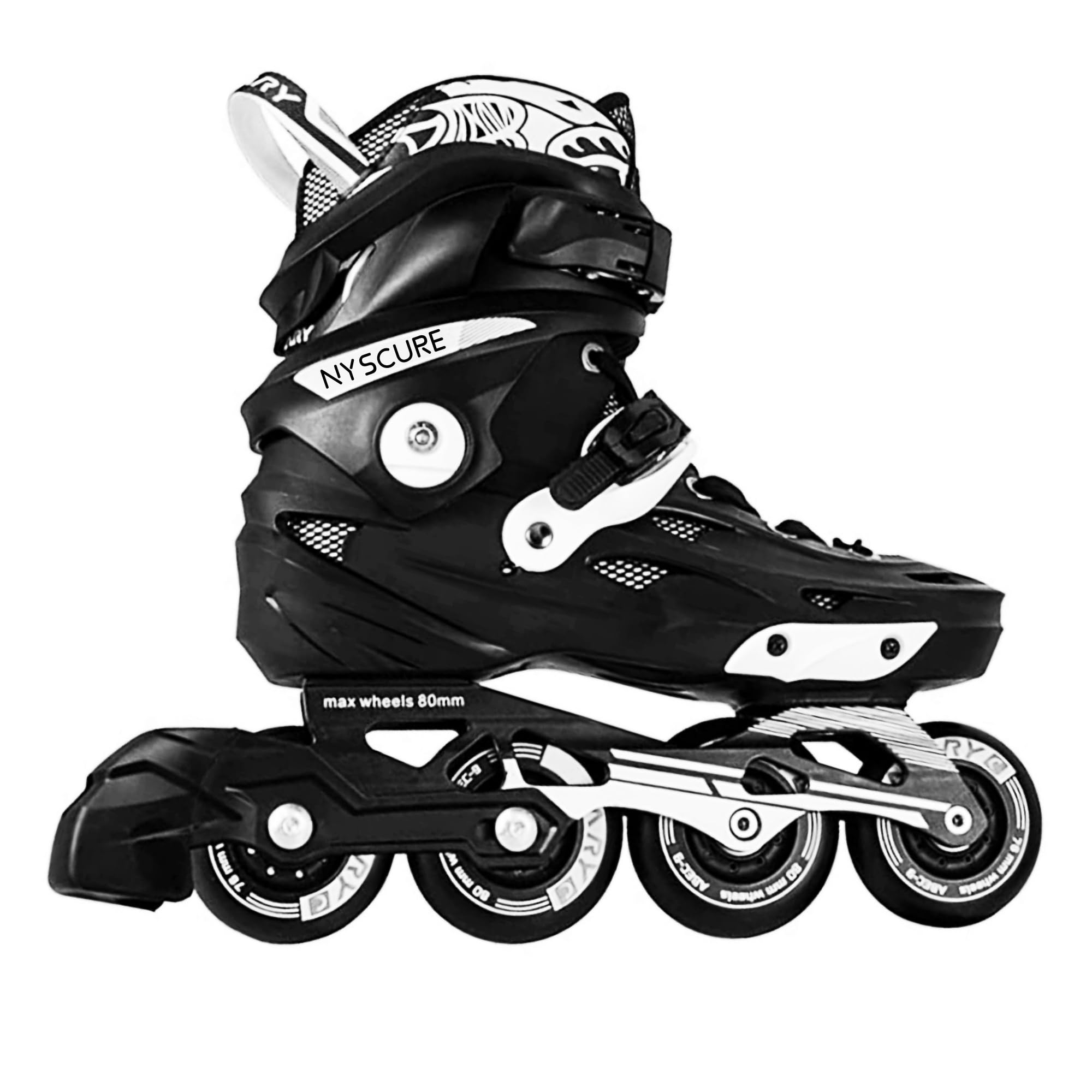 NYSCURE Adult Inline Skates Blades for Men/Women Roller Skate Wheels 80