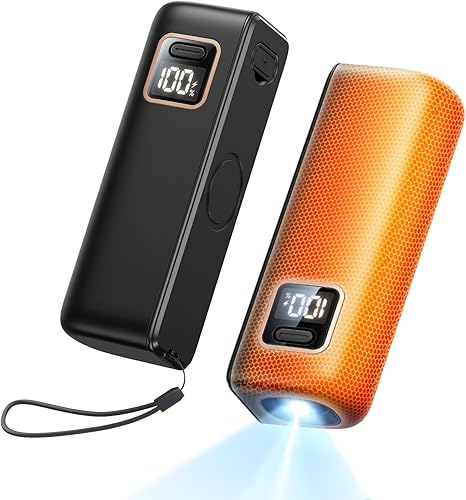 Hand Warmers Rechargeable 2 Pack, 3 Sided Fast Heating, 6000mAh Magnetic AI Electric Handwarmer with LED Light, Smart Display, 5 Heat Settings for Hunting, Golf, Men Women Kids Gifts